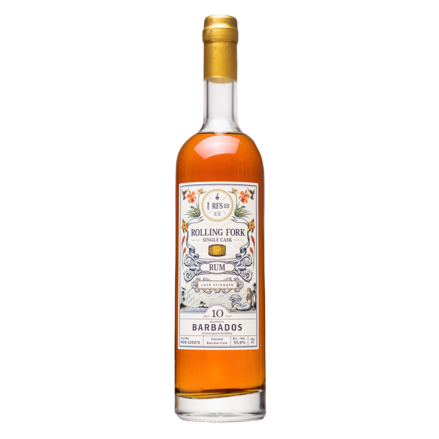 10-Year Single-Cask Rum Distilled in Barbados
