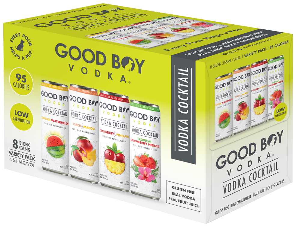 GOOD BOY VODKA COCKTAIL VARIETY PACK 8PK
