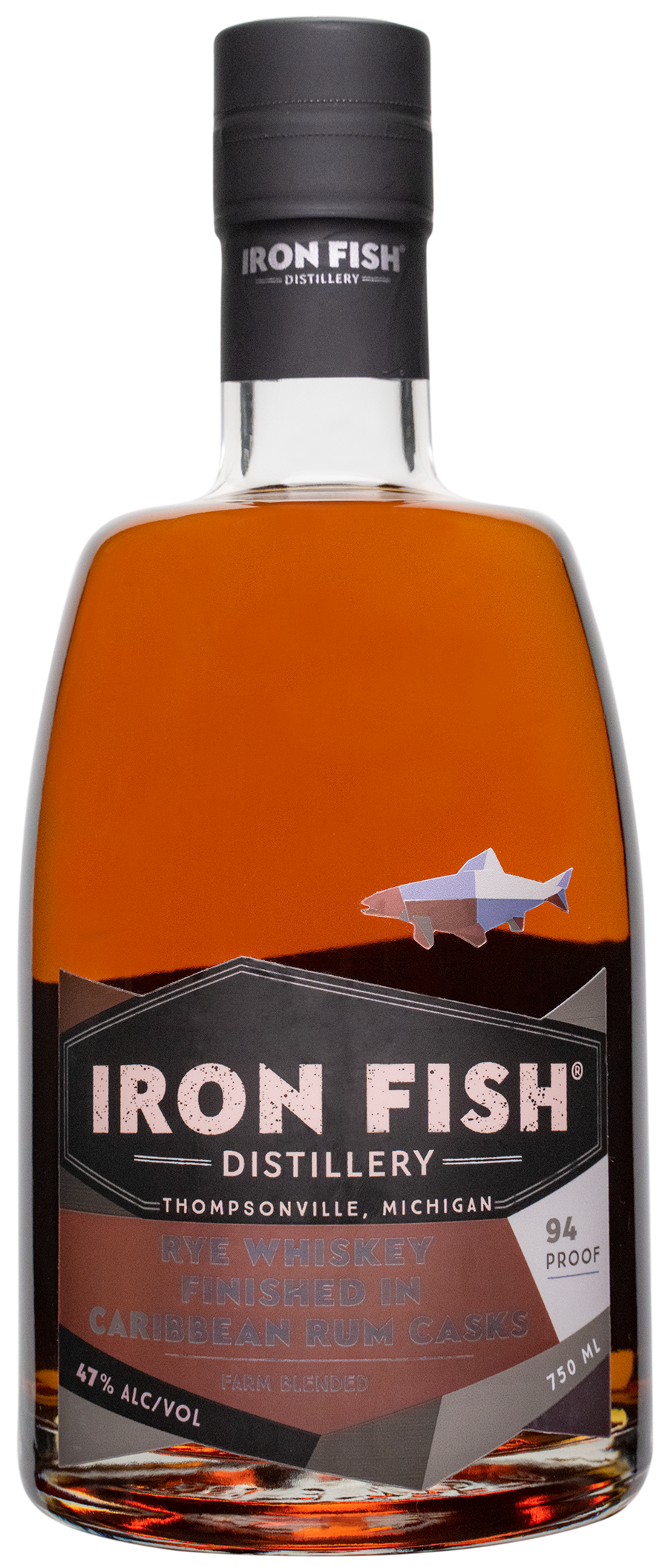 Iron Fish Rye Whiskey Finished in Caribbean Rum Casks