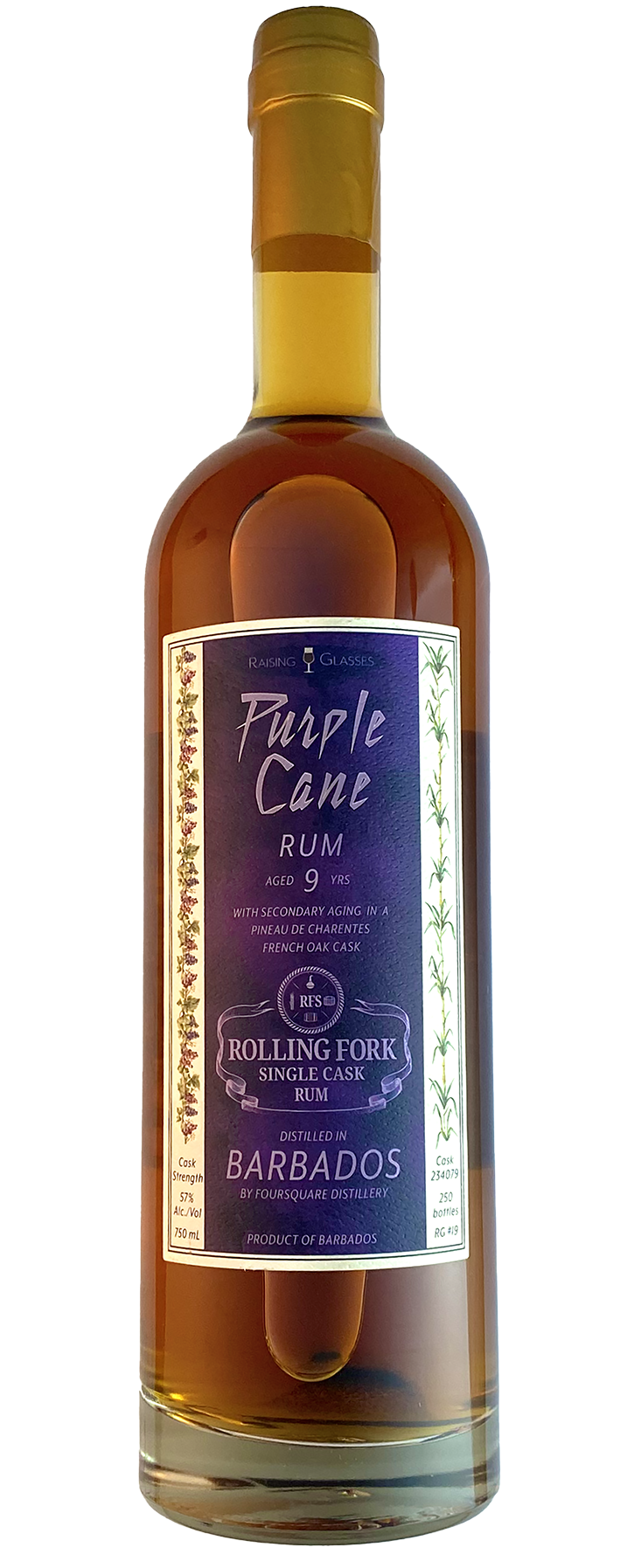 Purple Cane 9 yr Rum Pineau de Charentes Finish - Raising Glasses
