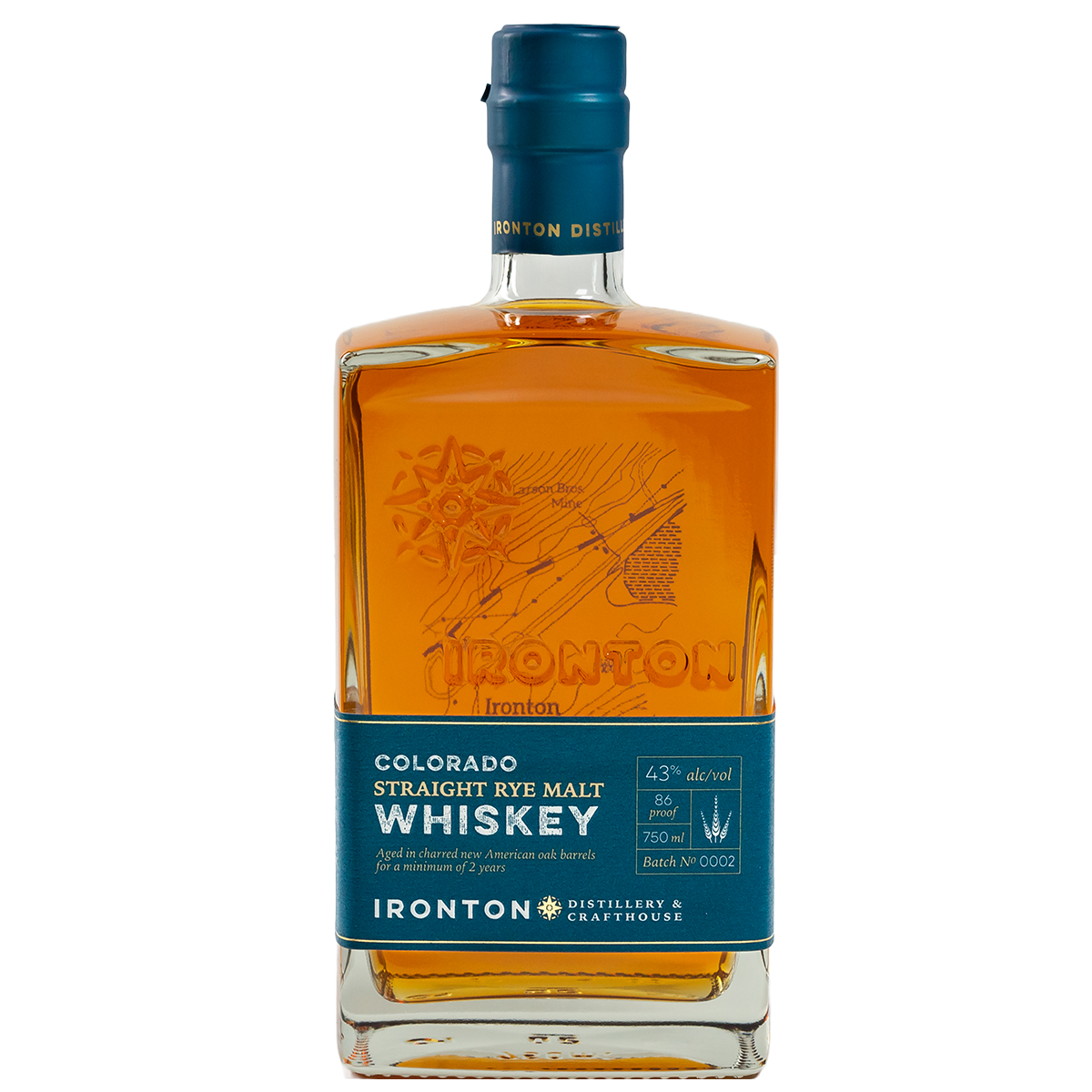 Ironton Colorado Straight Rye Malt Whiskey