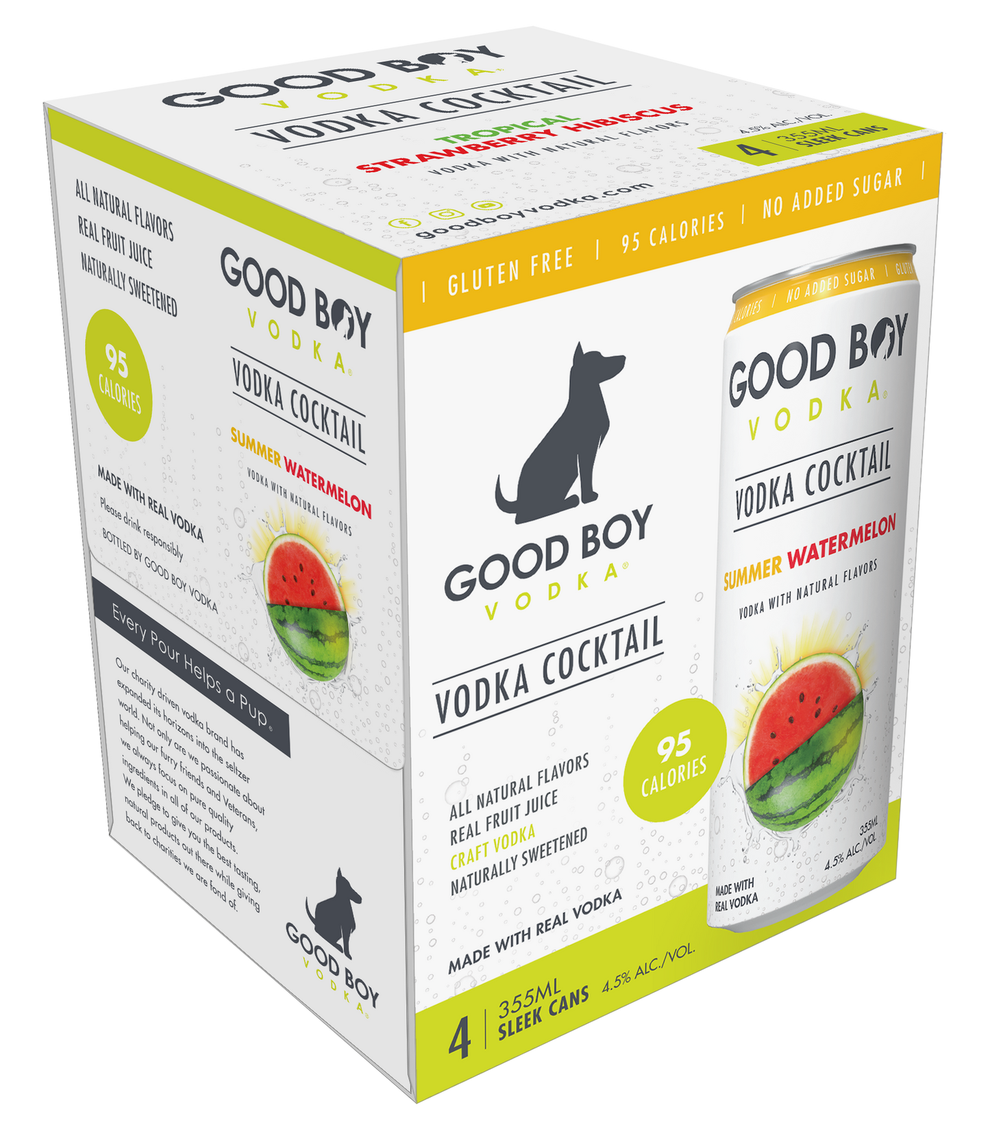 Good Boy Vodka Cocktail - Summer Watermelon 4pk