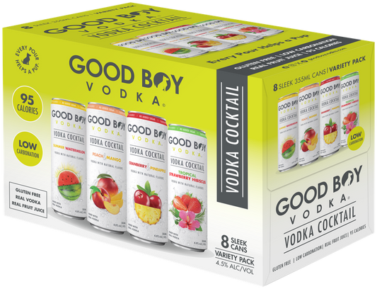 Good Boy Vodka Cocktail Variety 8pk