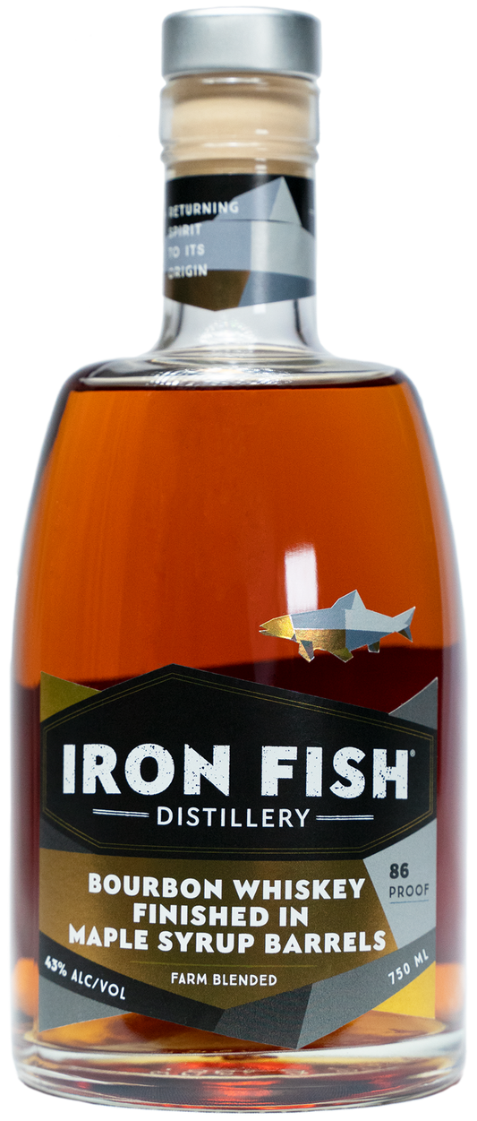 Iron Fish Bourbon Whiskey Finished in Maple Syrup Barrels