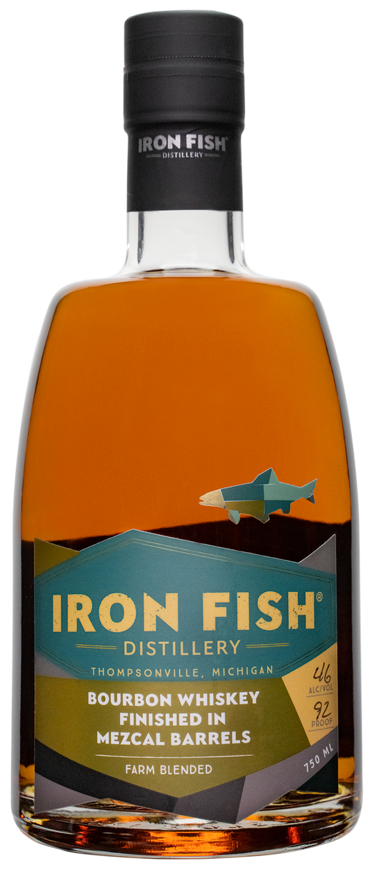 Iron Fish Bourbon Whiskey Finished in Mezcal Barrels