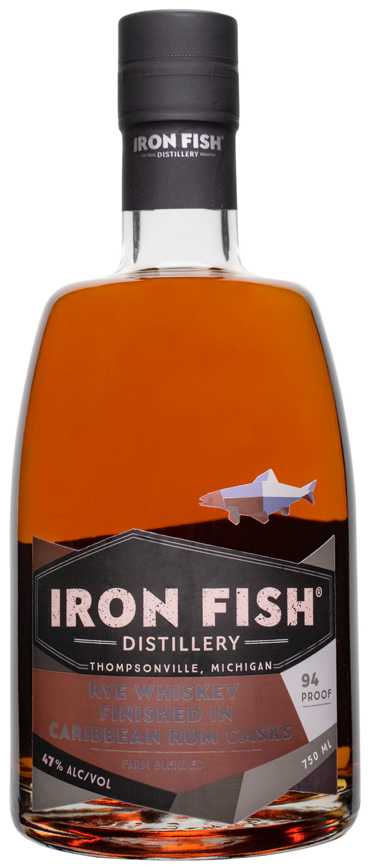 Iron Fish Rye Whiskey Finished in Caribbean Rum Casks