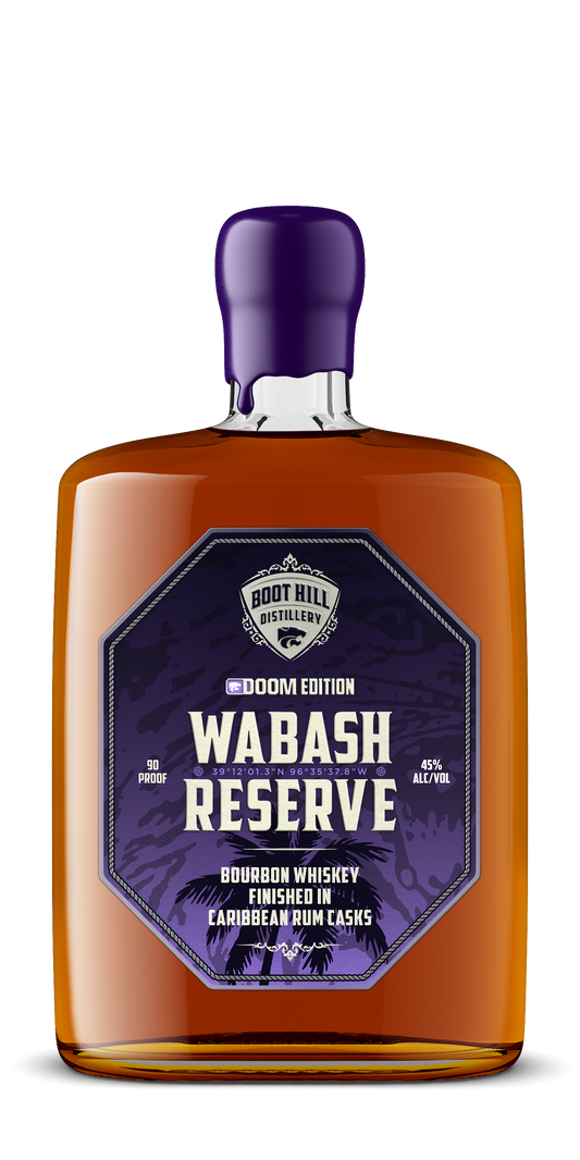 Boot Hill Wabash Reserve: DOOM Edition Bourbon Whiskey Finished in Caribbean Rum Casks