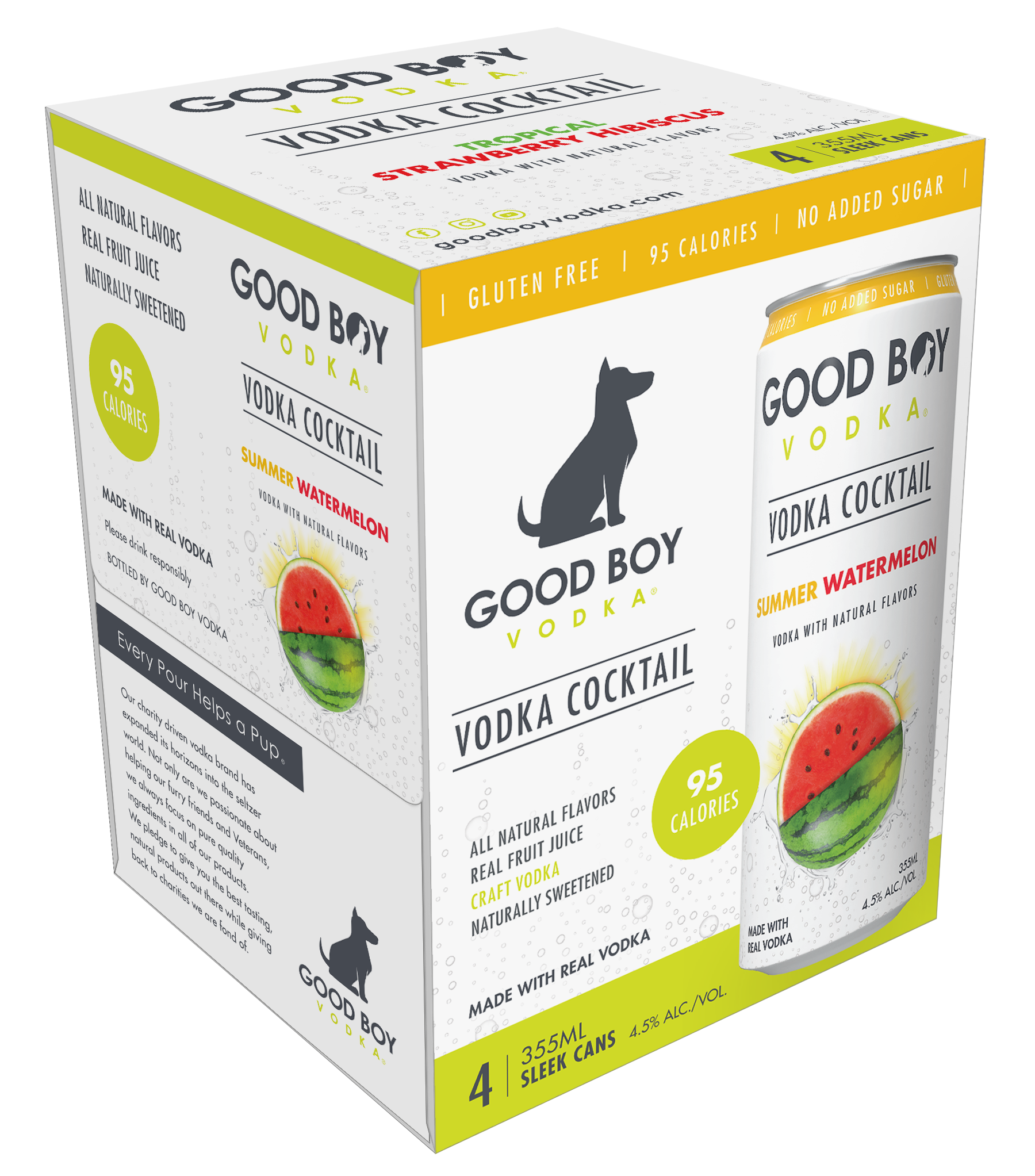Good Boy Vodka Cocktail - Summer Watermelon 4pk – Big Thirst - Mr. Daisy