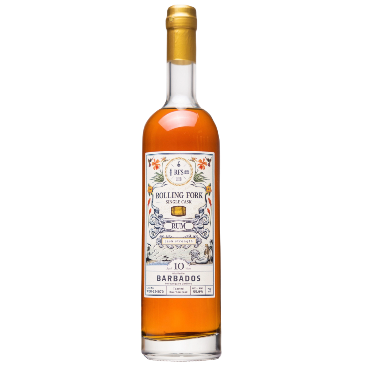 10-Year Single-Cask Rum Distilled in Barbados